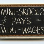 Mini-Skools workers, members of the Ontario Public Service Employees Union (OPSEU), went on strike for higher wages in October 1982. Mini-Skools is the Canadian division of U.S. corporation Kinder-Care, which ran 700 for-profit day care centres in the U.S. at the time of the strike. Solidarity for the strikers came from feminist, labour, and child care activists.