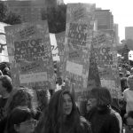 Thousands join the October 14, 1989 Day of Action on Abortion to protect the Right to Choose.