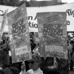 The Day of Action on October 14, 1989 was organized to protect the Right to Choose. This photo was taken in Toronto.