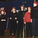 The Red Berets perform at International Women's Day on March 9, 1985 in Toronto.