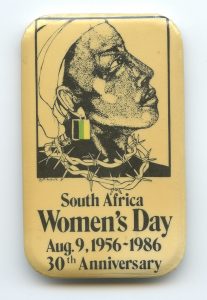 The Toronto-based South African Women's Day Committee organized a rally on August 9 1986 to mark the 30th anniversary of South African Women's Day. On that date in 1956, 20,000 women of all races from across South Africa came together and marched to Pretoria to protest the issuing of the passbook to African women. It was one of the most memorable demonstrations in the history of the South African fight against apartheid. The 1986 commemoration also recognized the contributions, courage and determination of South African women over years of struggle for a just society. Solidarity with the women of South Africa was also part of the Toronto 1986 International Women's Day theme "Women Say No to Racism".