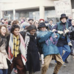 This photo was taken at the 1989 International Women's Day March in Toronto.