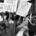 Photo taken outside Morgentaler Clinic in Toronto during rally to support abortion rights.