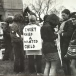 This group of women participated in the May 9th march for abortion rights in Ottawa. The march was organized to coincide with the arrival of he Abortion Caravan and drew supporters from around the country.