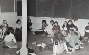 Photo of theA planning meeting was held at the Percy Street School where the "invasion" of the House of Commons galleries that took place on Monday, May 11th, was planned, along with a second "decoy" demonstration outside. Among those present are Jackie Larkin, Pat Alexamnder, Krista Maeots, and Melodie Mayson.planning meeting held at the Percy Street School where the "invasion" of the House of Commons galleries that took place on Monday May 11th was planned along with a second "decoy" demonstration outside. Among those present are Jackie Larkin, Pat Alexamnder, Krista Maeots, and Melodie Mayson.