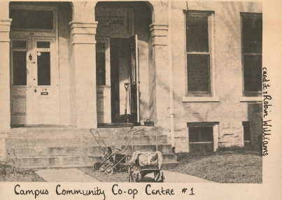 A photo of Campus Community Co-op - the first iteration of the child care centre on Sussex Ave.