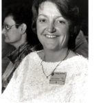 This is a photo of Canadian Auto Workers activist and feminist Cheryl Kryzaniwsky at a meeting of the Canadian Council in 1986.