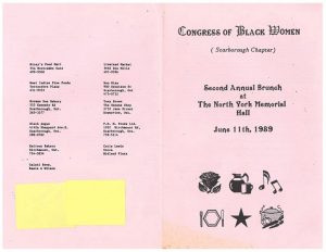 thumbnail of Scarborough Chapter Flyer -2nd Annual Brunch (1989)