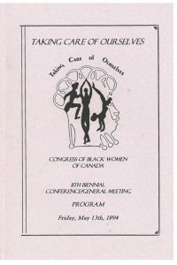 thumbnail of Taking Care of Ourselves – 11th National Conference Program (Winnipeg 1992)