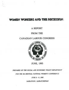 thumbnail of clc-womworkersrecession-report-1993