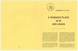 thumbnail of Ontario Federation of Labour Convention Policy Paper (1978) – A Woman’s Place is in Her Union