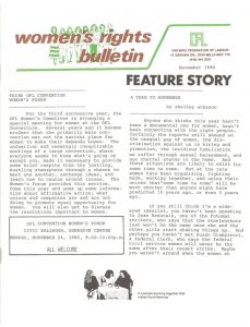 thumbnail of Women’s Rights Bulletin – November 1980