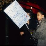 In response to the October 27, 1989, police shooting of 23-year-old Black woman Sophia Cook, the Black Women’s Collective organized the Women’s Coalition Against Racism and Police Violence. This coalition of 35 women’s and progressive organizations brought people together on December 16, 1989, to demand police accountability and an end to police brutality against Black people.