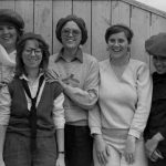 Some members of The Red Berets pose for a photo at rehearsal - October 28, 1984