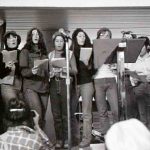 The Red Berets at Toronto City Hall on International Women's Day 1981.