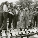 The Red Berets at Control of Our Bodies Rally, Queen's Park, May 16, 1982. Photograph by Amy Gottlieb.