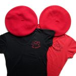 The Red Berets costume always included a red beret - sometimes a logo t-shirt too