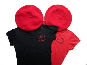 The Red Berets costume always included a red beret - sometimes a logo t-shirt too