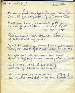 The Red Berets - Lyric Sheet for "No More Shit" From the Red Berets Songbook