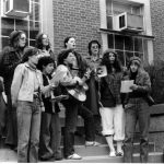 The Red Berets sing as part of the Toronto International Women's Day actions in 1990. Photograph by Amy Gottlieb.